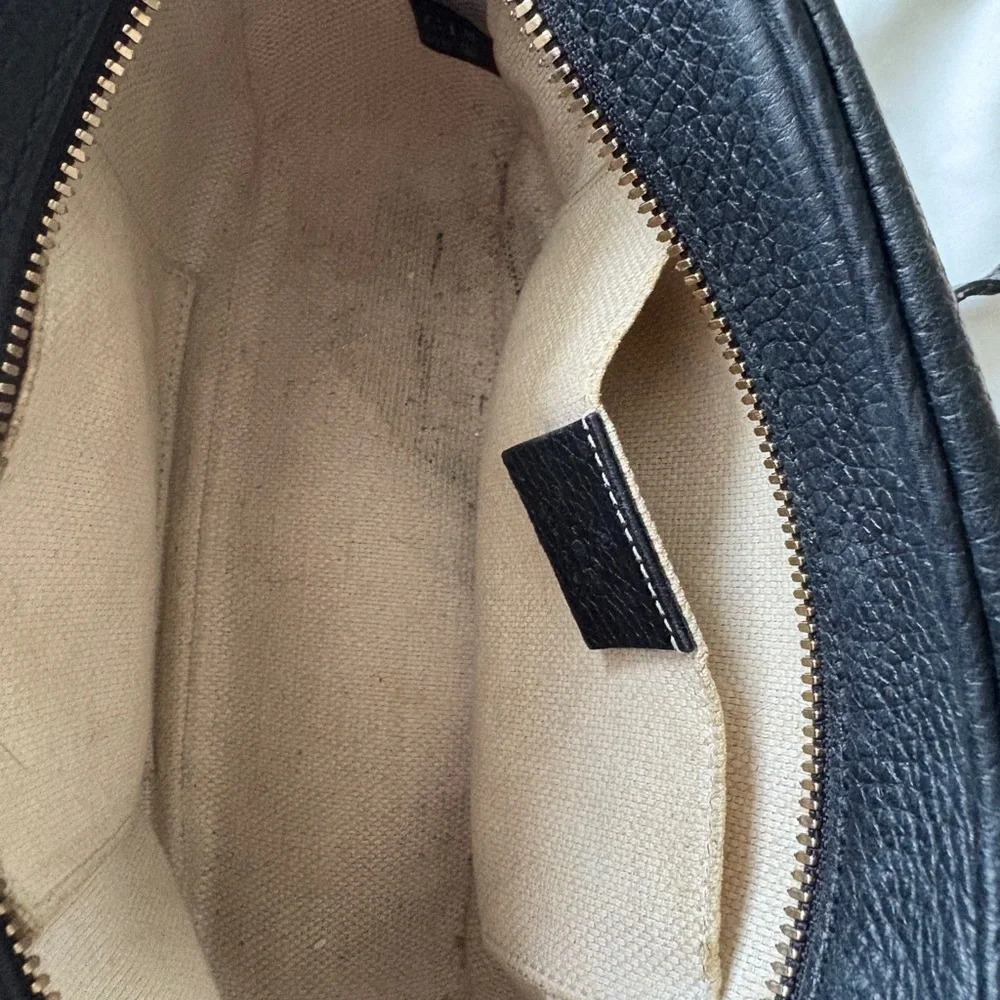 Gucci Black Pebbled Leather Disco Crossbody Bag - Picture 5 of 6